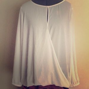 Banana Republic white crepe XL blouse NWOT